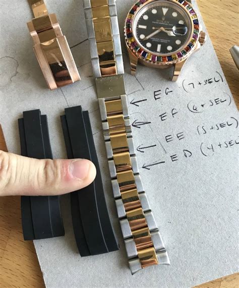 how to extend rolex bracelet|rolex oysterflex strap size chart.